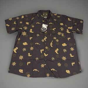 Dixxon Flannel V Twin 1876 Shirt Men 3XL XXXL Black  Limited Edition Western